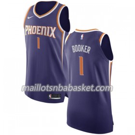 Maillot Homme Phoenix Suns Devin Booker 1 Nike 2017-18 Pourpre Swingman